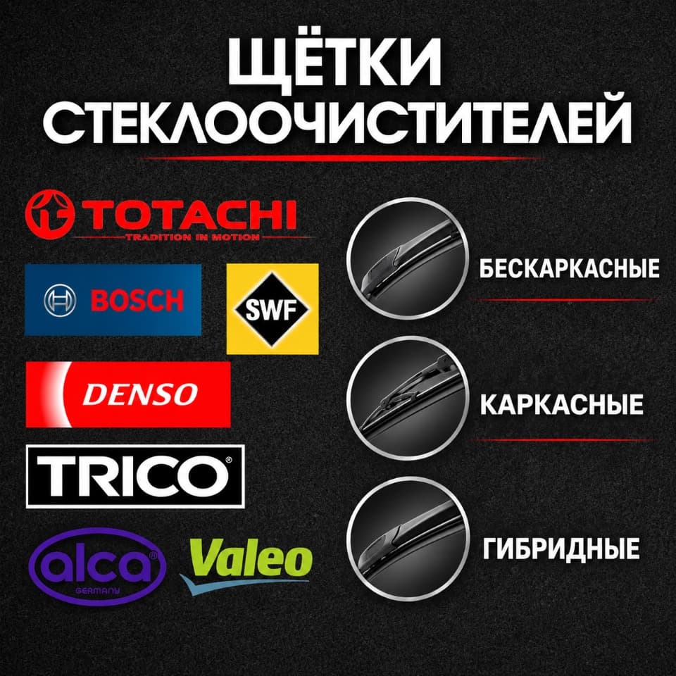 Щётки стеклоочистителей
